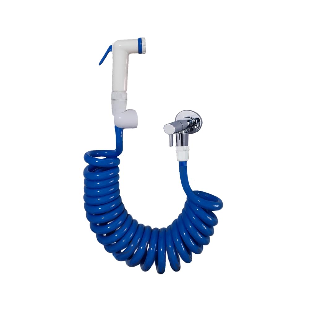 Plasyay Spiral Taharet Matik Hortum Seti 150 CM (Mavi)