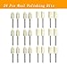 𝐋𝐮𝐨 𝐤𝐞 24 Pcs Wool Polishing Bits - Wool Felt Polishing Kits with 1/8 Inch Mandrel for Dremel Rotary Tools (Polishing Point Diameter:10mm)