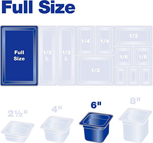 Carlisle FoodService Products 10402B03 High-Heat Full-Size Food Pan, 19.4 qt. Capacity, 20-3/4 x 12-3/4 x 6", Black (Case of 6) by Carlisle FoodService Products - Image 9