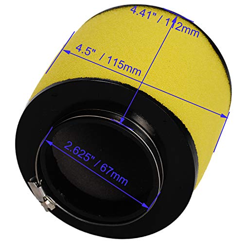 Image of HIFROM ATV Air Filter Element Cleaner Compatible with Honda Foreman 400 450 TRX400FW TRX450S TRX450ES TRX450FE TRX450FM Replace 17254-HC5-900 (Pack of 1)
