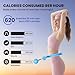 Fikswe Weighted Hula Infinity Circle Hoops for Weight Loss, Infinity Fitness Hoop Plus Size for Women, Adjustable 30-Link Smart Exercise Circle for Home Workout Abs & Waist Training
