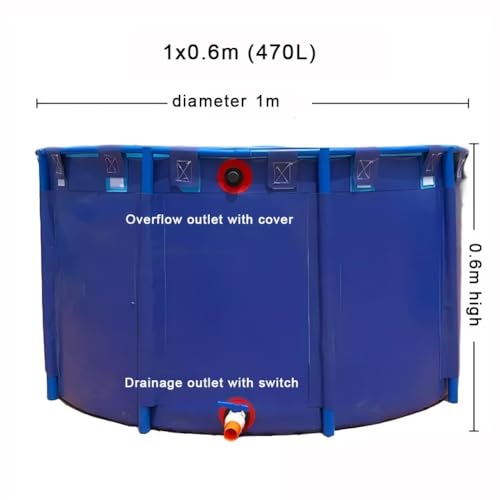 Tanque de agua para acuicultura sobre suelo libre de obras 6