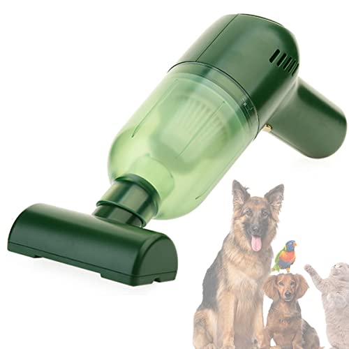 LKJHSDFG Handstaubsauger Kabellos, 8000pa Leistungsstarker elektrischer Tierhaarentferner mit Saugkraft 120W Wiederaufladbarer Autostaubsauger Einfache Selbstreinigung,Green Cover