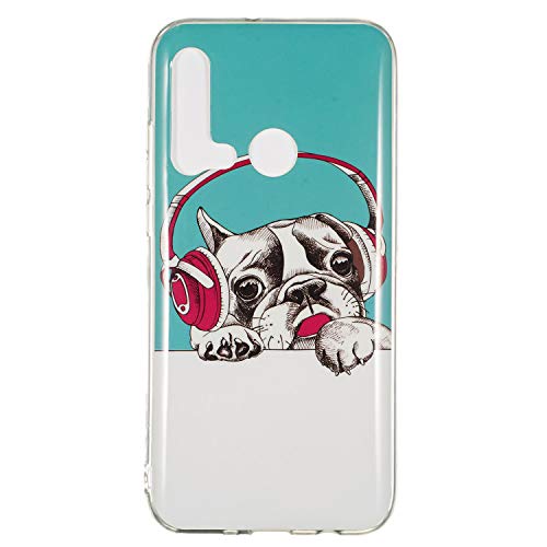 Ultra Thin Slim Soft TPU Compatible with Huawei P20 Lite 2019 /Nova 5i,Bling Rubber Sparkle Glitter Funny Cute 3D Animal Cartoon Design Flexible Silicone Bumper Protective Back Cover Case