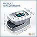 Beurer PO30 Fingertip Pulse Oximeter, Pain Free Blood Oxygen Saturation & Heart Rate Monitor with 4 Display Options, Lanyard, Storage Bag & Batteries Included