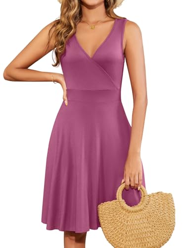 Image of WEACZZY 2025 Womens Summer Dresses,Mauve,S