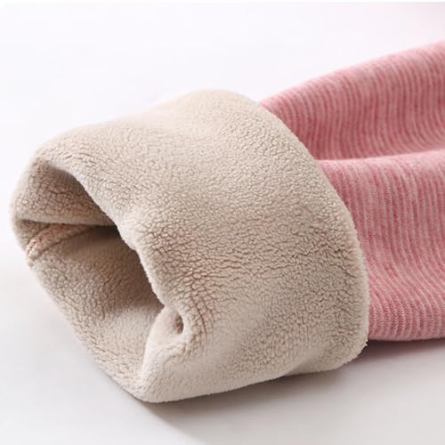 Kids 2pc Lined 𝐏ajamas Sets Plain Soft Long Sleeve Thick Shirt Pants 𝐏𝐉 Boys Girls Fall Winter L𝐨ungewear Sl𝐞epwear4