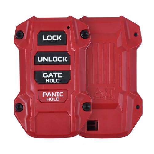 AJT DESIGN Replacement Key Fob Compatible with Toyota Tacoma (2024+) Tundra (2022+) 4Runner (2025+) & Sequoia (2023+) | Custom Made in USA | Injection Molded Rugged Case - Red