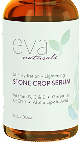Stone Crop Serum for Face - Natural Skin Lightening Reduces Pigmentation & Dark Spots on Skin, Attacks Wrinkles & Fine Lines - Vitamin C, E & B Complex - 1oz