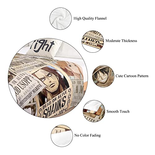 Kids Fleece Blanket Anime Blanket Soft Blanket Anti-Pilling Flannel Blanket Boys And Girls Plush Blanket Throw Blanket For Kids Printed Bed Blankets Fluffy Toddler Blankets 50"X 40" #TOP3