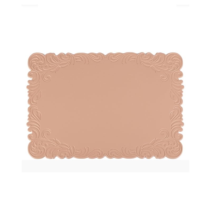 Set de table en cuir gaufré imperméable anti-tache pour éliminer les marques de chaleur