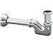 Produktbild flacher Siphon für Bidet und Waschbecken Sifon Ablaufgarnitur Geruchsverschluss für Waschtisch