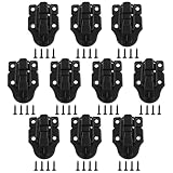 OSVJE 10 Pack Timeproof Toggle Hasp Latches, Black Lock Replacement Classical Buckle Latch Metal Duckbilled Tool Box Catch for Cabinet/Guitar Case/Chest/Jewelry Box/Wooden Box