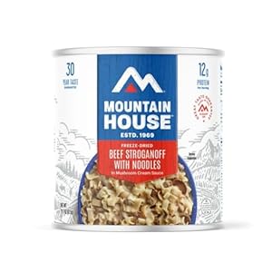 Mountain House Beef Stroganoff with Noodles | Freeze Dried Survival & Emergency Food | #10 Can
