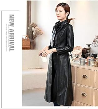 Amazon | [D.IIZOO] ロング丈 レザーコート レディース レザー