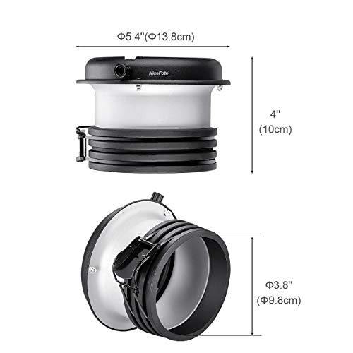 Image of FOMITO Profoto to Bowens Mount Adapter Ring, Speedring Converter for Studio Flash Strobes, Softboxes, Reflectors, Beauty Dishes and Light Modifiers, Durable Metal Construction