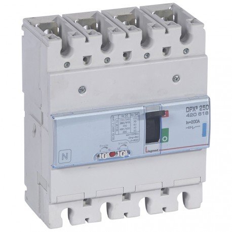 Legrand 420618 Disjoncteur magnétothermique DPX³250, pouvoir de coupure 70kA, 400V~, 4P, 200A