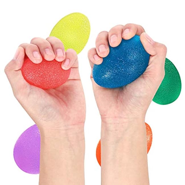 Healifty 6 Pack Hand Therapy Balls Grip Exercise Balls for Hand Therapy Exercise