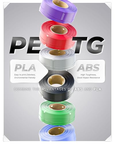 Image of Creality PETG Filament Refill 1.75mm 3D Printer Filament, 1kg (2.2lb) Refilament for Bambu Lab Reusable Spool, Dimensional Accuracy ±0.03mm, Yellow