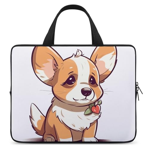 Sac à bandoulière ordinateur 17 pouces Corgi pour vos trajets bureau et fac