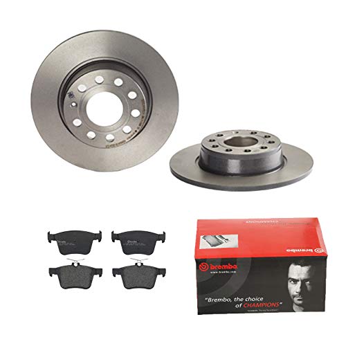 BREMBO BREMSSCHEIBEN Ø272mm + BREMSBELÄGE HINTEN FÜR VW GOLF 7 GOLF SPORTSVAN