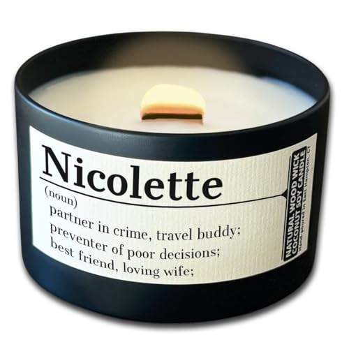 Holzer Custom Candle, Personalized Gifts, Wood Wick Scented/Unsce...