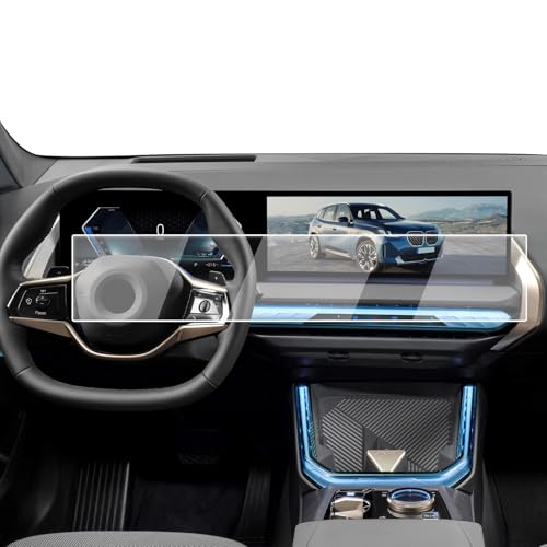 ECOZEN Screen Protector For 2024-2026 BMW X5 X6 X7 5 Series/2025-2026 X3-9H Tempered Glass 14.9 Inch Navigation+12.3 Inch Instrument Cluster Screen Protector For 2023-2026 2/3/4/7 Seires Accessories