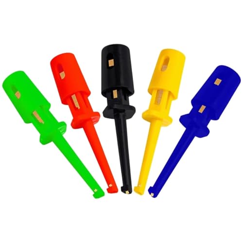 Precision Mini IC Test Hooks (10Pcs) – High-Accuracy Pin Probes with Round Crocodile Tips for Electronics Troubleshooting