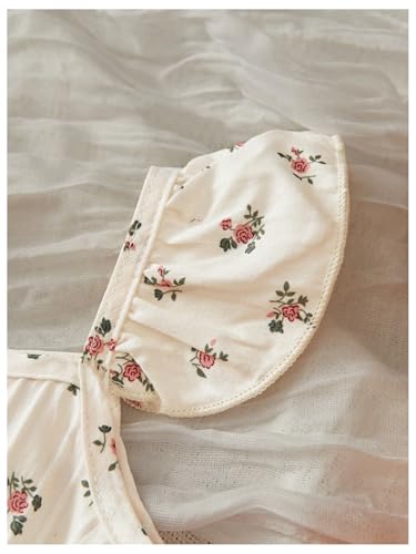 WDIRARA Toddler Girl's Floral Ruffle Cap Sleeve Blouse Cute Peplum Tops4