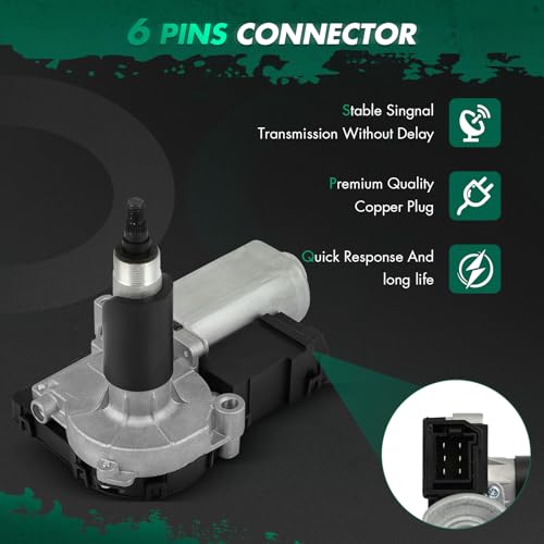 Image of SCITOO Windshield Wiper Motor Compatible for Jeep for Grand Cherokee | Direct fit for 1993-1998 For Jeep For Grand Cherokee|Replaces OE 56005194|6 Pins|Fit for Rear Wiper Motor With Control Module