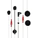 Midland Audio Kit per Interfoni Moto Midland della Serie BTX, 2 Cuffie Speaker e 2 Microfoni, Filo e Braccetto per Caschi Jet, Modulari o Integrali