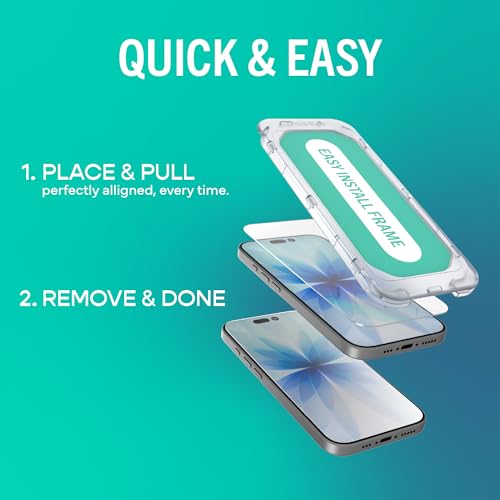 Image of Smartish iPhone Air Screen Protector - 2-Pack Tempered Glass Screen Protectors + Camera Lens Covers - Tuff Sheet - 9H Easy Install Frame [Scratch Resistant] Case-Friendly for Apple iPhone Air