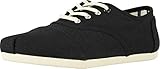 TOMS Womens Cordones Sneaker, Black,6