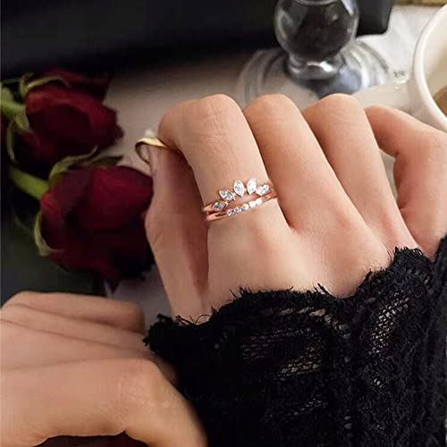 to My Dearest Daughter Ring - ''BE Badass Everyday'' Ring, Flower Zircon Stacking Ring Set, Inspirational Jewelry Ring Encouragement Gift for Daughter Girls (8)2