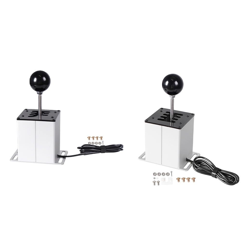 Lapiglo Emulatore del cambio USB in metallo compatibile con Logitech G29 G27 G920 per Thrustmaster T300, manuale 6+R a 7 velocità per giochi di corse per PC