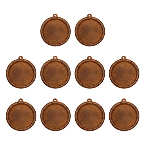 Preisvergleich Produktbild Hellery 10 Stück Natürliche Holzkette Halskette Einstellungen Cabochon - C