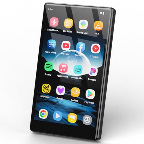 96GB Android Portable MP3 Player, 5' MP4 Player with Bluetooth and WiFi, Music Player with Android 13, HiFi Sound, MP3 Player with Spotify, YouTube, Play Store