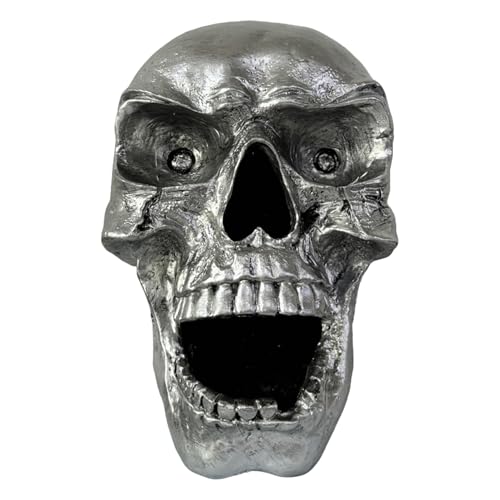 Phare tête de mort pour motos – Phare décoratif en résine, parfait pour les cadeaux de fête d'Halloween 2022, accessoire de moto rétro et unique, ajoute une touche distinctive à l'apparence de v