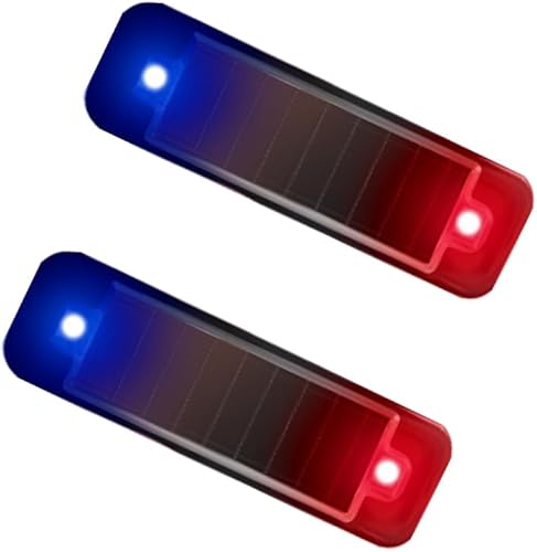 Aolyty Luz de advertencia solar, luz LED intermitente, impermeable, luz de seguridad alimentada por energía solar, paquete de 2 para conducción disponible en Yaxa Peru