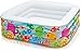 Produktbild Aufblasbarer Swimming Pool Kinderpool Schwimmbad Planschbecken Schwimmbecken Badewanne Swimmingpool 159x159x50cm groß viereckig für Klein-Kinder Balkon Terrasse Garten mit Wasserspielzeug Wasserball