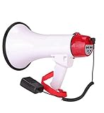 Dimensiones: 325 x 200 mm 30w megáfono de Alta Potencia portátil Cuerno Dual de la energía del Altavoz Abs Anti-Lucha Libre se Pueden Grabar de Carga Entrega en Mano megáfono Trigo 120 Segundos 325 x 200 mm YCLIN