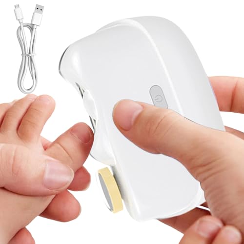 Coupe-ongles électrique pour ongles des pieds qui ramasse les morceaux avec sa lampe LED