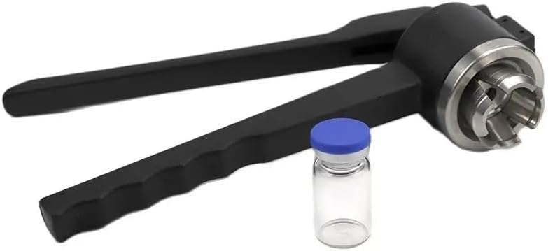 1pcs Glass Bottle Sealer Capping Device - Hand Capping Tool for 13/15/20mm Bottles(Al Plastic Capper,13mm)