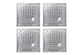 Shepherd Hardware 9083 1-7/8-Inch Spiked Furniture Cup, Clear Plastic, 4-Pack