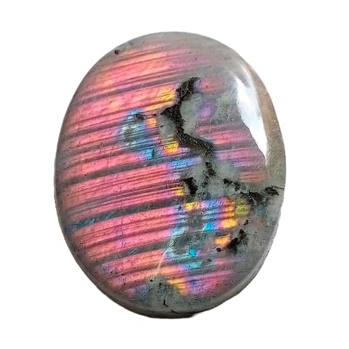 Cabochon ovale en labradorite violette naturelle GH_NAT_04072 de qualité supérieure