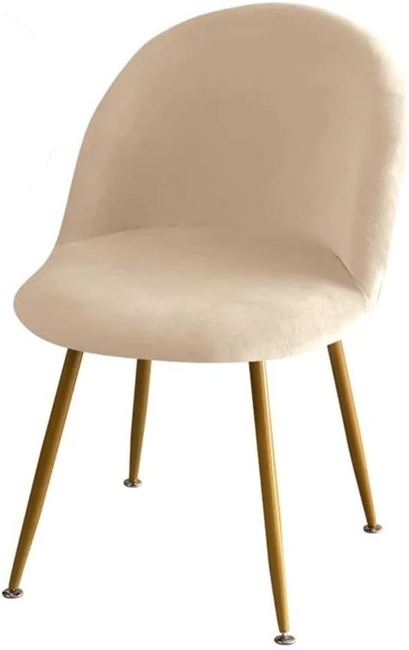 1/2/4/6pcs Elastic Velvet Chair Cover Stretch Low Back Duckbill Dining Chair Cover Soft Makeup Chair Slipcovers for Home