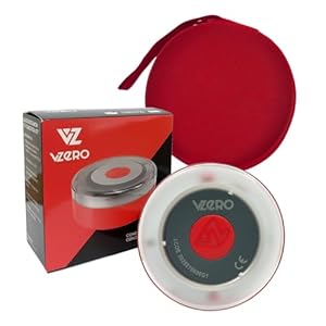 Vzero - Luz De Emergencia V16 Con Geolocalización + Funda, Señal Homologada Conectada Con Dgt 3.0, Apta Para 2026, Baliza Para Coche Con Esim Incluida, Alta Potencia Y Sistema Eye Protect