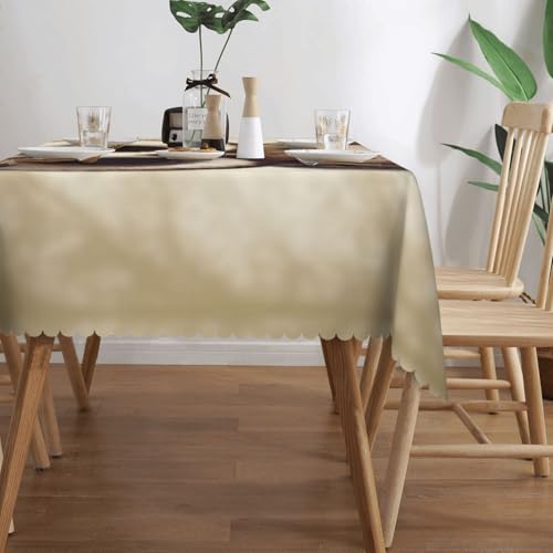 Nappe rectangulaire chouette lavable et imperméable table extérieur 137x183 - 4