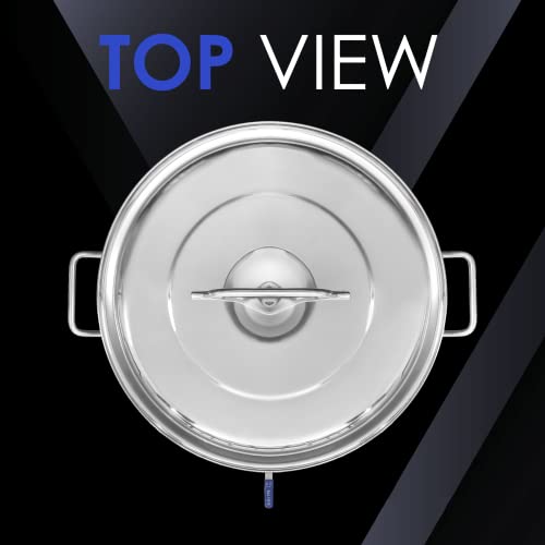 Concord Stainless Steel Home Brew Kettle Stock Pot (Weldless Fittings) (20 Qt/ 5 Gal) #TOP3