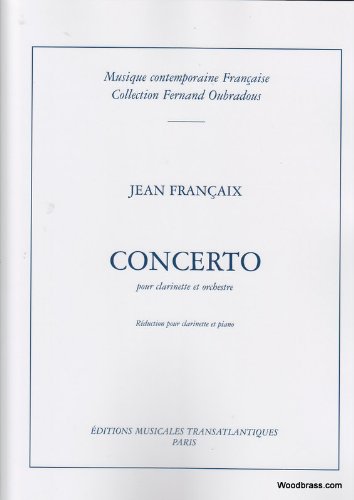 Spartiti Classici Transatlantici FrancaIX Jean – Concerto per clarinetto